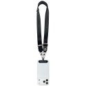 Uniwersalna smycz Karl Lagerfeld Universal Strap Tether Patch Choupette Metal Logo czarny