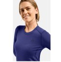 Koszulka termoaktywna damska z długim rękawem Odlo BL TOP Merino rozmiar S, niebieska