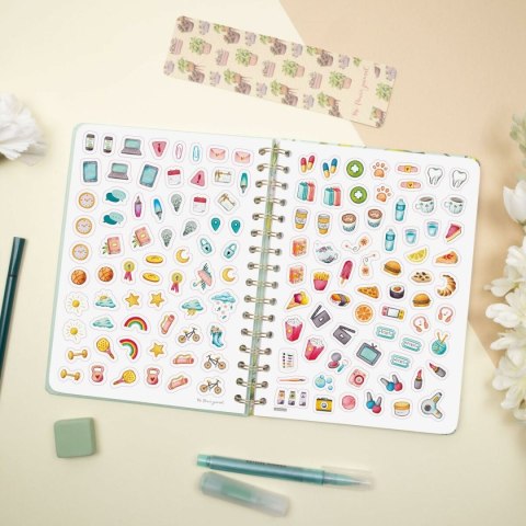 Kalendarz książkowy Finocam THE FLOWER JOURNAL A5 15,5 x 21,2 cm Kolor Zielony 2026