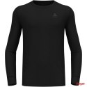 Koszulka męska Odlo BL TOP crew neck l/s MERINO 200 roz. L Czarna