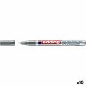 Marker permanentny Edding 780 Srebrzysty (10 Sztuk)