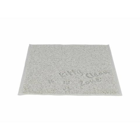Mata do kociej kuwety Trixie Jasnoszary PVC 37 × 45 cm Kuweta