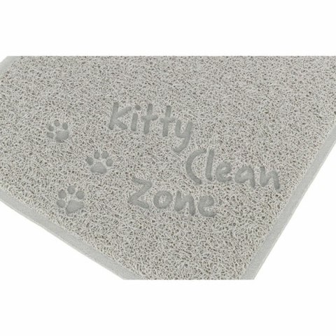 Mata do kociej kuwety Trixie Jasnoszary PVC 37 × 45 cm Kuweta