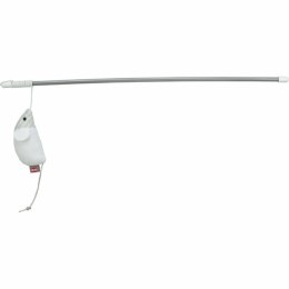 Zabawka dla kotów Trixie Biały Poliester Plastikowy Myszka