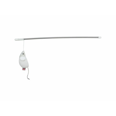 Zabawka dla kotów Trixie Biały Poliester Plastikowy Myszka