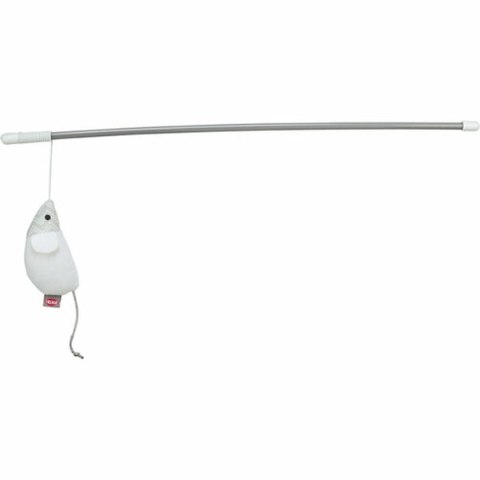 Zabawka dla kotów Trixie Biały Poliester Plastikowy Myszka