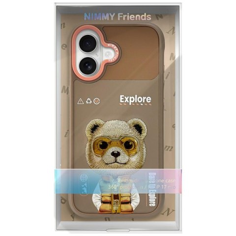 Etui Nimmy Cool&Cute 2.0 Bear do iPhone 17 beżowy