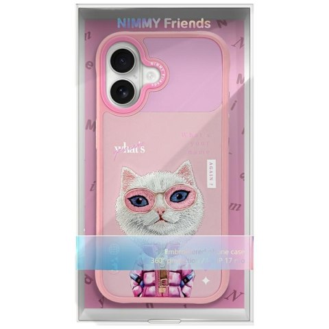 Etui Nimmy Cool&Cute 2.0 Cat do iPhone 17 różowy