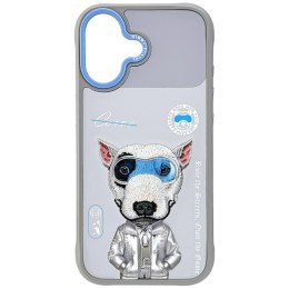 Etui Nimmy Cool&Cute 2.0 Dog do iPhone 17 szary