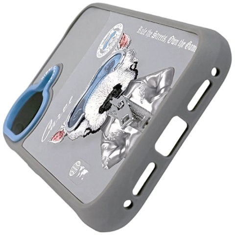 Etui Nimmy Cool&Cute 2.0 Dog do iPhone 17 szary