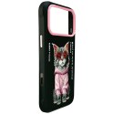 Etui Nimmy Glasses Cool Cat do iPhone 17 Pro czarny