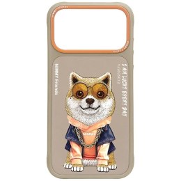 Etui Nimmy Glasses Cool Dog do iPhone 17 Pro beżowy