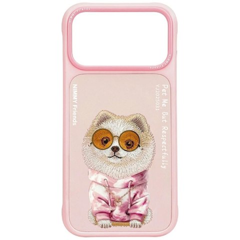 Etui Nimmy Glasses Cool Dog do iPhone 17 Pro różowy