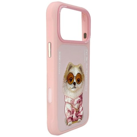 Etui Nimmy Glasses Cool Dog do iPhone 17 Pro różowy
