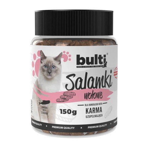 BULTI Salamki wołowe przysmak dla kota 150g