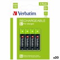 Baterie akumulatorowe Verbatim 1,2 V AAA LR03 4 Części (20 Sztuk)