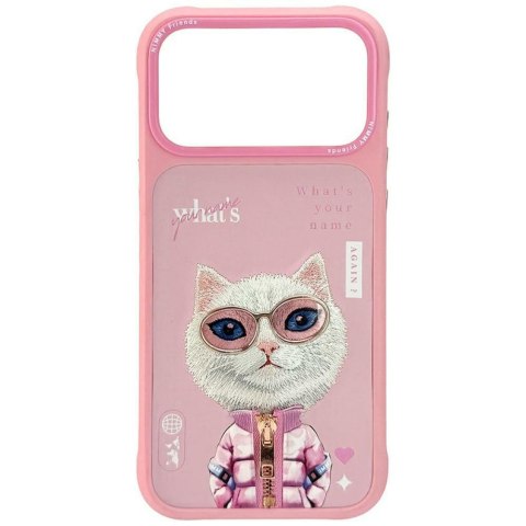 Etui Nimmy Cool&Cute 2.0 Cat do iPhone 17 Pro Max różowy