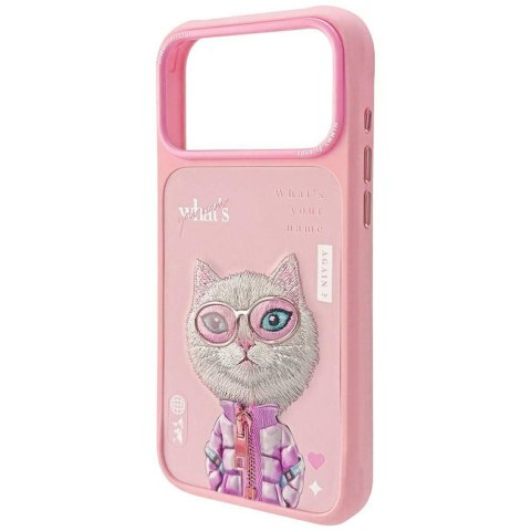 Etui Nimmy Cool&Cute 2.0 Cat do iPhone 17 Pro Max różowy