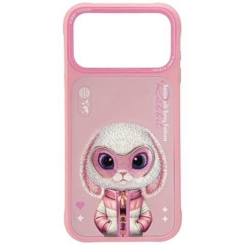 Etui Nimmy Cool&Cute 2.0 Rabbit do iPhone 17 Pro Max różowy