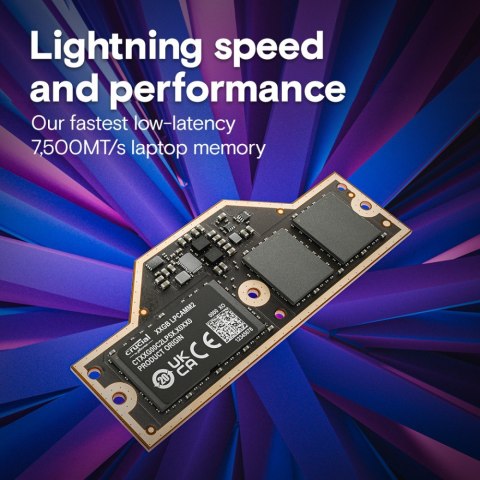 Pamięć do notebooka DDR5 LPCAMM2 64GB/7500 LPDDR5X