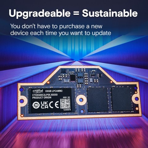 Pamięć do notebooka DDR5 LPCAMM2 64GB/7500 LPDDR5X