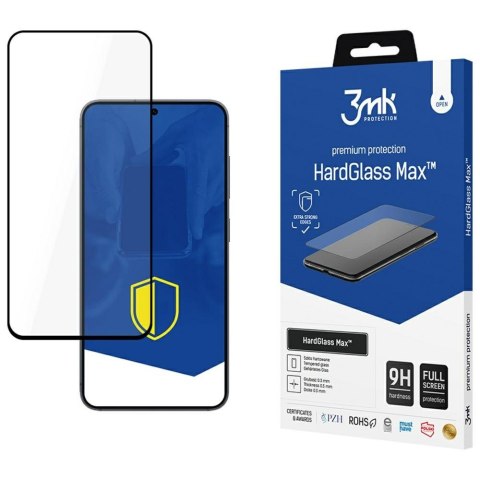 Szkło hartowane 3MK HardGlass Max z aplikatorem do Samsung Galaxy S25 FE