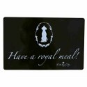 Dywan Trixie Have a royal meal Czarny Plastikowy 44 × 28 cm