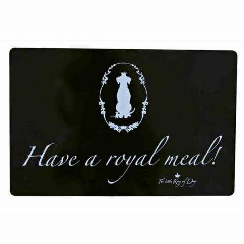 Dywan Trixie Have a royal meal Czarny Plastikowy 44 × 28 cm