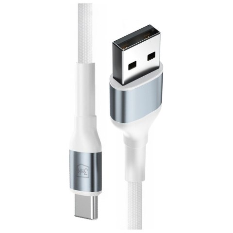 Kabel 3MK Hyper Cable N-SERIES USB-A do USB-C 1m 9V/2A 18W biały