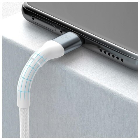 Kabel 3MK Hyper Cable N-SERIES USB-A do USB-C 1m 9V/2A 18W biały