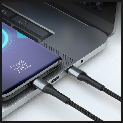 Kabel 3MK Hyper Cable N-SERIES USB-C do USB-C 2m 20V/5A 100W czarny