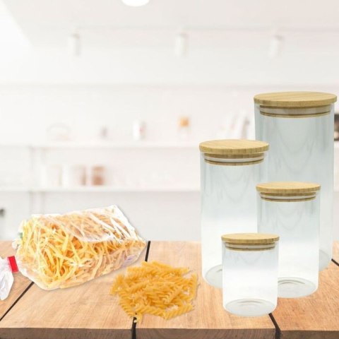 Pojemniki masy Fackelmann Naturalny 4 Części