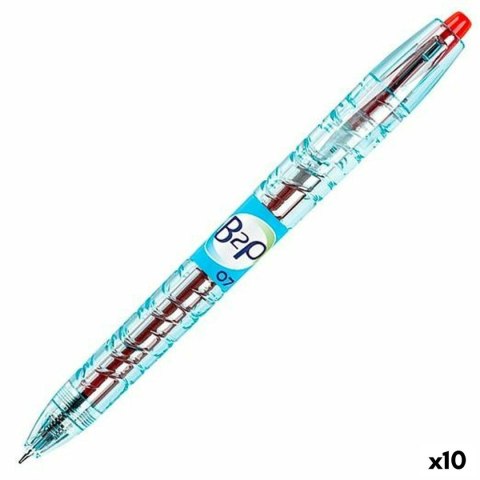 Długopis żelowy Pilot B2P 07 Chowany Czerwony 0,4 mm (10 Sztuk)