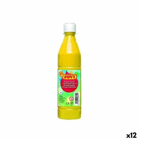 Farba temperowa Jovi Żółty 500 ml (12 Sztuk)