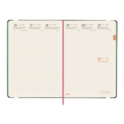Kalendarz książkowy Finocam FLEXI JOY Bloom A5 14,8 x 21 cm 2026