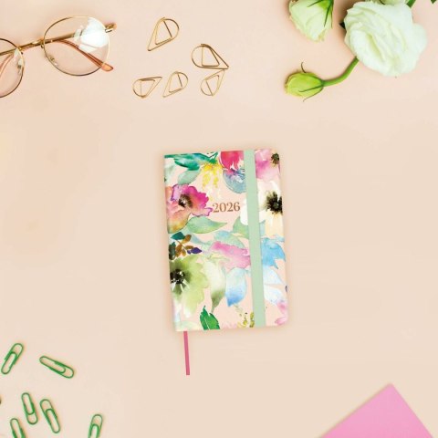 Kalendarz książkowy Finocam FLEXI JOY Bloom Mini 8,2 x 12,7 cm 2026