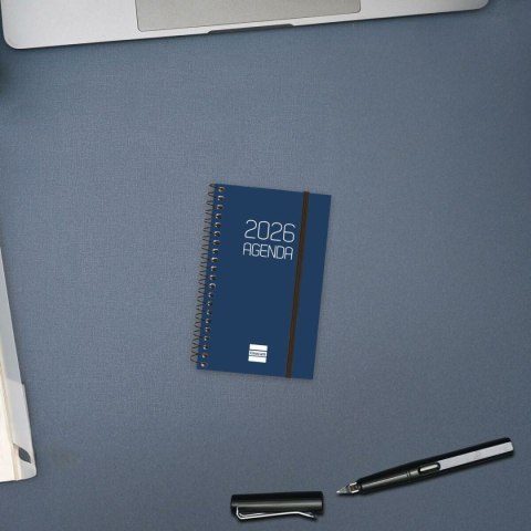 Kalendarz książkowy Finocam OPAQUE Niebieski Mini 7,9 x 12,7 cm 2026