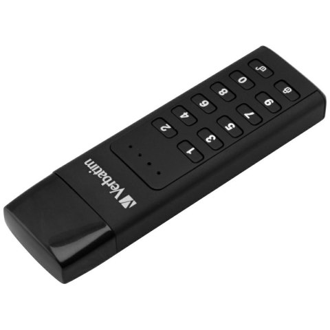 Dysk zewnętrzny Verbatim Keypad Secure USB-C 3.2 Gen 1 128GB czarny 49432