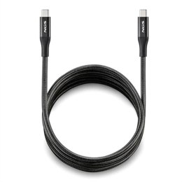 Kabel USB-C NGS KNOT240W-2 Czarny 2 m