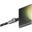 Smycz do telefonu z kablem do ładowania Usams SJ745 60W USB-C do USB-C 1.2m czarny