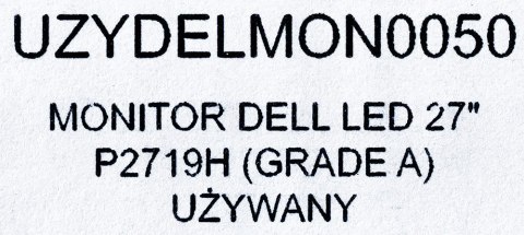 MONITOR DELL LED 27" P2719H (GRADE A) UŻYWANY