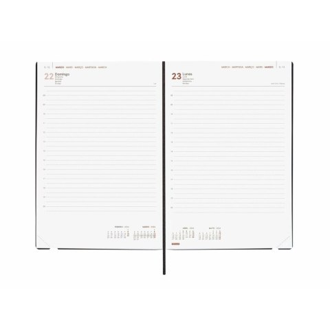 Kalendarz książkowy Finocam Czarny 16,5 x 24 cm