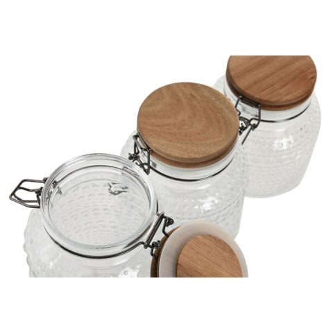 3 pojemniki masy Home ESPRIT Przezroczysty Naturalny 950 ml 1,2 L 3 Części