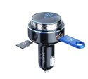 3MK HyperCar Charger Transmiter FM+ładowarka samochodowa - 2xUSB-A + 1 czytnik kart TF + Bluetooth