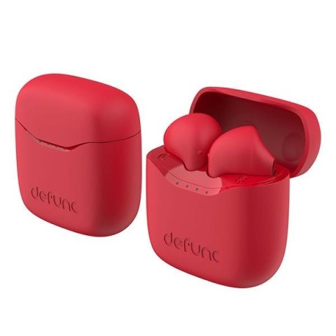 DeFunc Słuchawki Bluetooth 5.3True Lite bezprzewodowe czerwony/red 71465