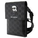 Karl Lagerfeld Torebka KLWBSAKHPKKczarny/black Saffiano Monogram Ikonik