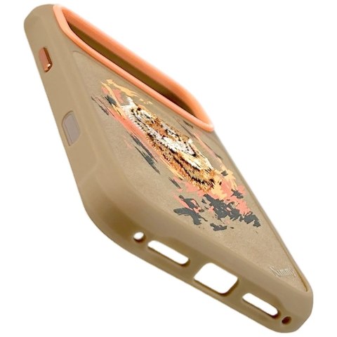 Etui Nimmy Tygrys MagSafe do iPhone 17 Pro jasnobrązowy