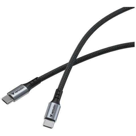 Kabel Verbatim Sync & Charge USB-C do USB-C QC PD 60W 120cm czarny 31845