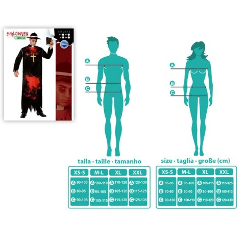 Kostium dla Dorosłych Th3 Party Czarny Wielokolorowy Morderca (3 Części)