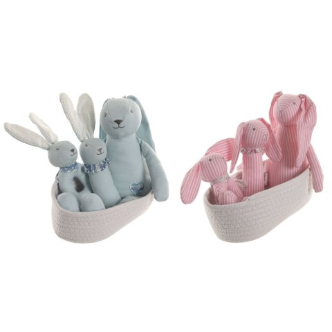 Pluszak Home ESPRIT Niebieski Różowy Poliester Dziecięcy (2 Sztuk)